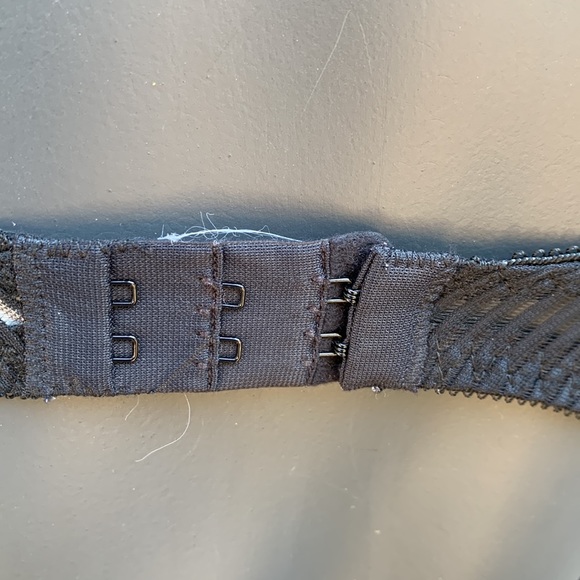 Vintage Best Form Black Semi Sheer Underwire Bra - 36B - Picture 7 of 12